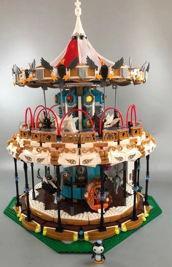 Mould King Motorized Carousel Set with Light kit - 5086 Pieces