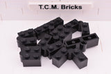 Black / 3830 TCM Bricks Hinge Brick 1 x 4 Swivel Top and Base