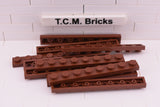 Reddish Brown / 3460 TCM Bricks Plate 1 x 8