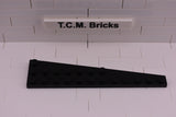 Black / 47397 TCM Bricks Wedge, Plate 12 x 3 Left