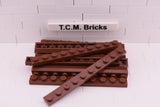 Reddish Brown / 4477 TCM Bricks Plate 1 x 10