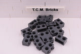 Dark Bluish Gray / 32000 TCM Bricks Brick 1 x 2 with 2 Holes