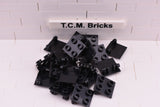 Black / 6134 TCM Bricks Hinge Brick 2 x 2 Top Plate Thin