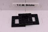 Black / 64799 TCM Bricks Plate, Modified 4 x 4 with 2 x 2 Cutout