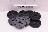 Black / 60474 TCM Bricks Plate, Round 4 x 4 with Hole