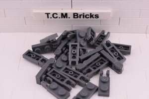 Light Bluish Gray / 44302 TCM Bricks Hinge Plate 1 x 2 Locking with 2 Fingers on End