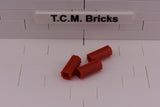 Red / 6538 TCM Bricks Axle Connector 2L (Smooth with x Hole + Orientation)