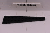 Black / 47398 TCM Bricks Wedge, Plate 12 x 3 Right