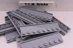 Light Bluish Gray / 30586 TCM Bricks Plate, Modified 2 x 8 with Door Rail