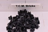 Black / 2555 TCM Bricks Plate, Modified 1 x 1 with Clip