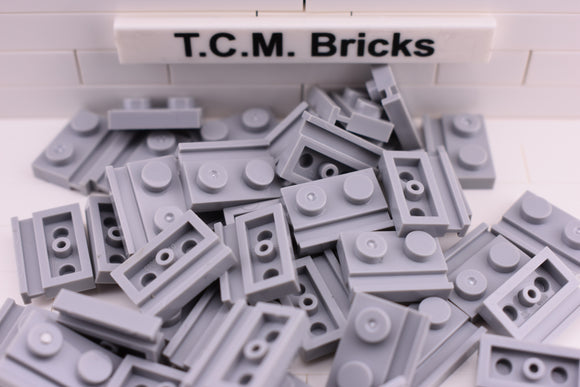 Light Bluish Gray / 32028 TCM Bricks Plate, Modified 1 x 2 with Door Rail