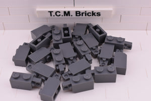 Dark Bluish Gray / 30364 TCM Bricks Hinge Brick 1 x 2 Locking with 1 Finger Vertical End