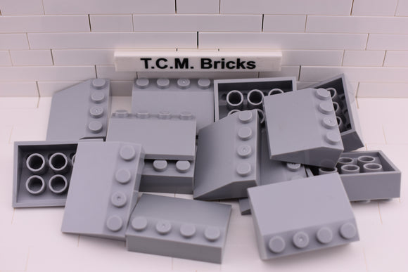 Light Bluish Gray / 3297 TCM Bricks Slope 33 3 x 4