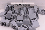 Light Bluish Gray / 3747 TCM Bricks Slope, Inverted 33 3 x 2