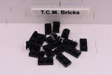 Black / 92280 TCM Bricks Plate, Modified 1 x 2 with Clip on Top