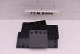 Black / 6179 TCM Bricks Tile, Modified 4 x 4 with Studs on Edge