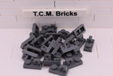 Dark Bluish Gray / 30383 TCM Bricks Hinge Plate 1 x 2 Locking with 1 Finger On Top