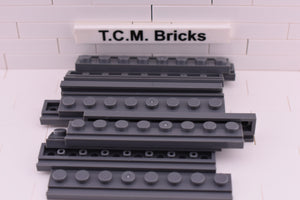 Light Bluish Gray / 4510 TCM Bricks Plate, Modified 1 x 8 with Door Rail