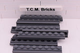 Dark Bluish Gray / 4510 TCM Bricks Plate, Modified 1 x 8 with Door Rail