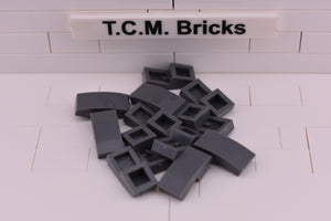 Dark Bluish Gray / 11477 TCM Bricks Slope, Curved 2 x 1 No Studs