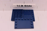 Dark Blue / 6180 TCM Bricks Tile, Modified 4 x 6 with Studs on Edges