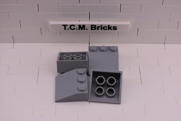 Light Bluish Gray / 4161 TCM Bricks Slope 33 3 x 3