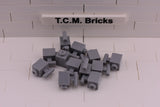 Light Bluish Gray / 2921 TCM Bricks Brick, Modified 1 x 1 with Handle