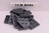 Dark Bluish Gray / 2450 TCM Bricks Wedge, Plate 3 x 3 Cut Corner