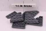 Dark Bluish Gray / 30503 TCM Bricks Wedge Plate 4 x 4 Cut Corner