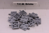 Light Bluish Gray / 4600 TCM Bricks Plate, Modified 2 x 2 with Wheels Holder