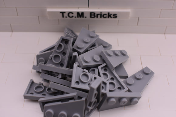 Light Bluish Gray / 43722 TCM Bricks Wedge Plate 3 x 2 Right Side