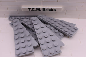 Light Bluish Gray / 3934 TCM Bricks Wedge Plate 8 x 4 Wing Right Side