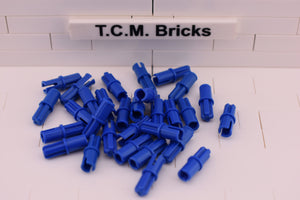 Blue / 43093 TCM Bricks Axle Pin with Friction Ridges Lengthwise