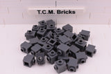 Dark Bluish Gray / 47905 TCM Bricks Brick, Modified 1 x 1 with Studs on 2 Sides, Opposite