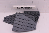 Dark Bluish Gray / 50303 TCM Bricks Wedge, Plate 7 x 6 (Boat Bow Plate)