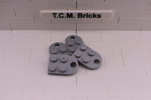 Light Bluish Gray / 3176 TCM Bricks Plate, Modified 3 x 2 with Hole
