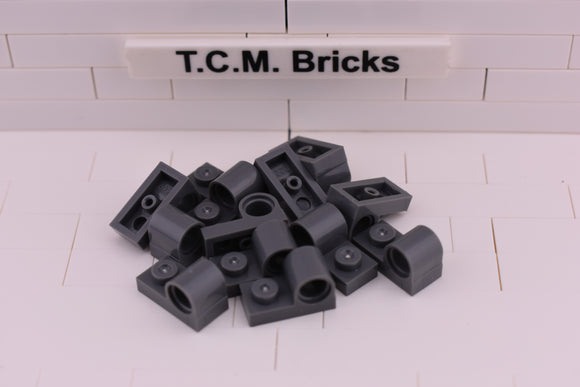 Dark Bluish Gray / 11458 TCM Bricks Plate, Modified 1 x 2 with Pin Hole on Top