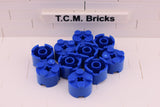Blue / 3941 TCM Bricks Brick, Round 2 x 2 with Axle Hole
