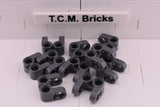 Dark Bluish Gray / 41678 TCM Bricks Axle and Pin Connector Perpendicular Double Split