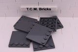 Dark Bluish Gray / 6179 TCM Bricks Tile, Modified 4 x 4 with Studs on Edge