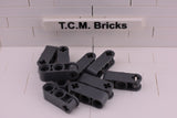 Dark Bluish Gray / 42003 TCM Bricks Axle and Pin Connector Perpendicular 3L with 2 Pin Holes
