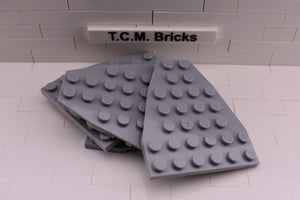 Light Bluish Gray / 50303 TCM Bricks Wedge, Plate 7 x 6 (Boat Bow Plate)