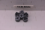 Light Bluish Gray / 92947 TCM Bricks Brick, Round 2 x 2 with Flutes (Grille) and Axle Hole