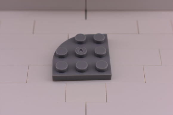Light Bluish Gray / 30357 TCM Bricks Plate, Round Corner 3 x 3
