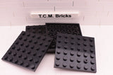 Black / 3958 TCM Bricks Plate 6 x 6