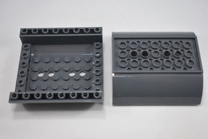 Dark Bluish Gray / 54091 TCM Bricks Slope, Curved 8 x 8 x 2 Inverted Double