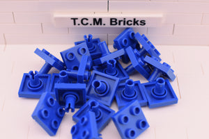 Blue / 2476 TCM Bricks Plate, Modified 2 x 2 with Pin on Bottom