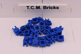 Blue / 4085 TCM Bricks Plate, Modified 1 x 1 with Clip Vertical