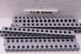 Light Bluish Gray / 3703 TCM Bricks Brick 1 x 16 with Holes