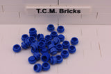 Blue / 4073 TCM Bricks Plate, Round 1 x 1 Straight Side